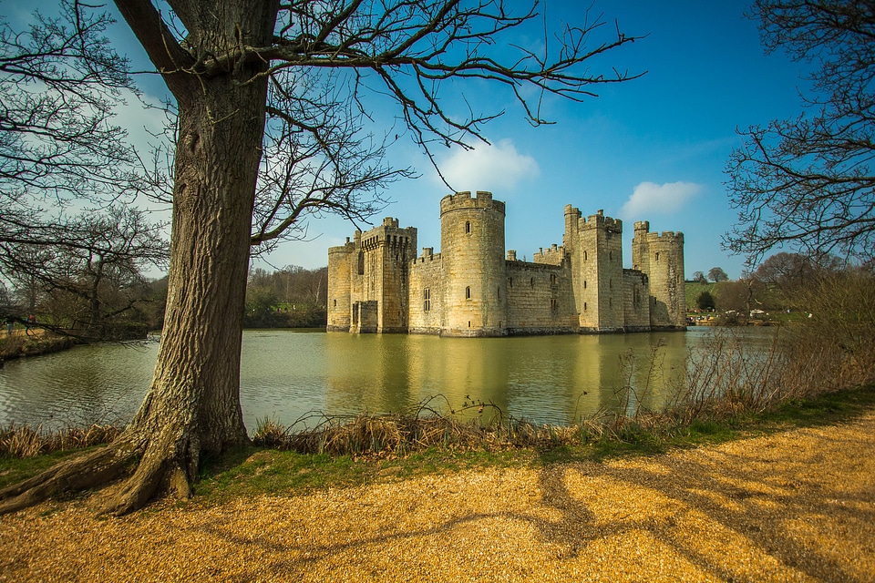 Bodiam castle east sussex england