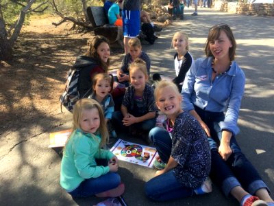 Allison with Kids