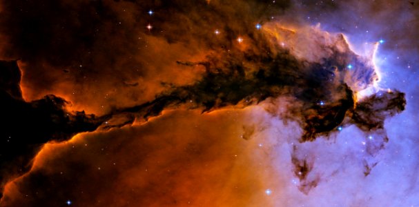 The Eagle has risen: Stellar spire in the Eagle Nebula