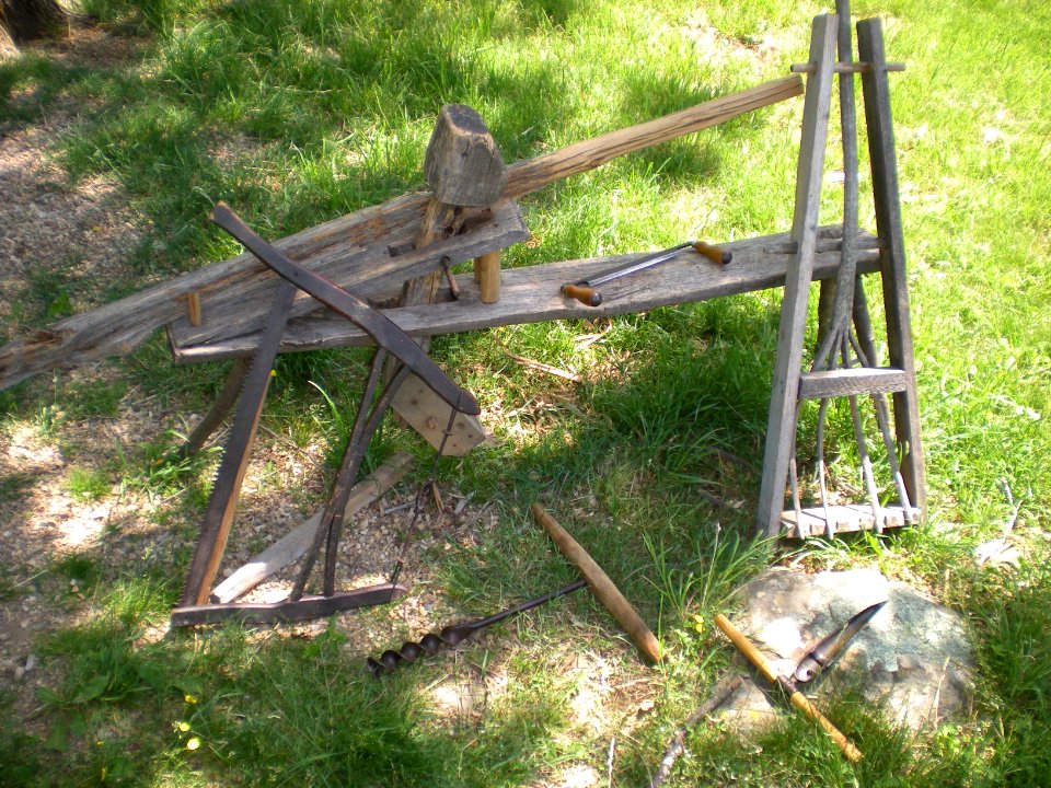 Wood working demonstration at Humpback Rocks NPS Photo PH