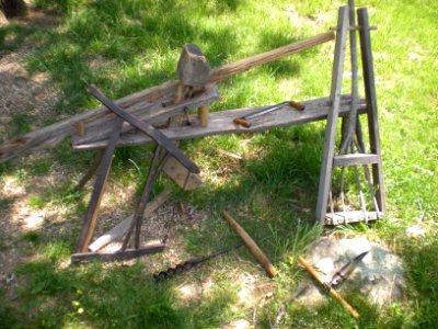 Wood working demonstration at Humpback Rocks NPS Photo PH