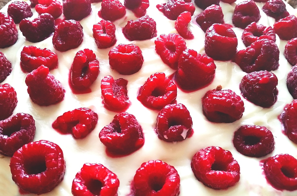 Sweets raspberries fruits