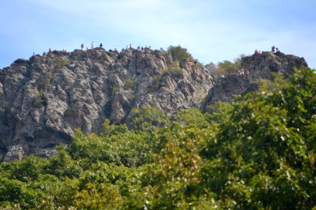 Humpback Rocks crowded with day hikers NPS Photo PH