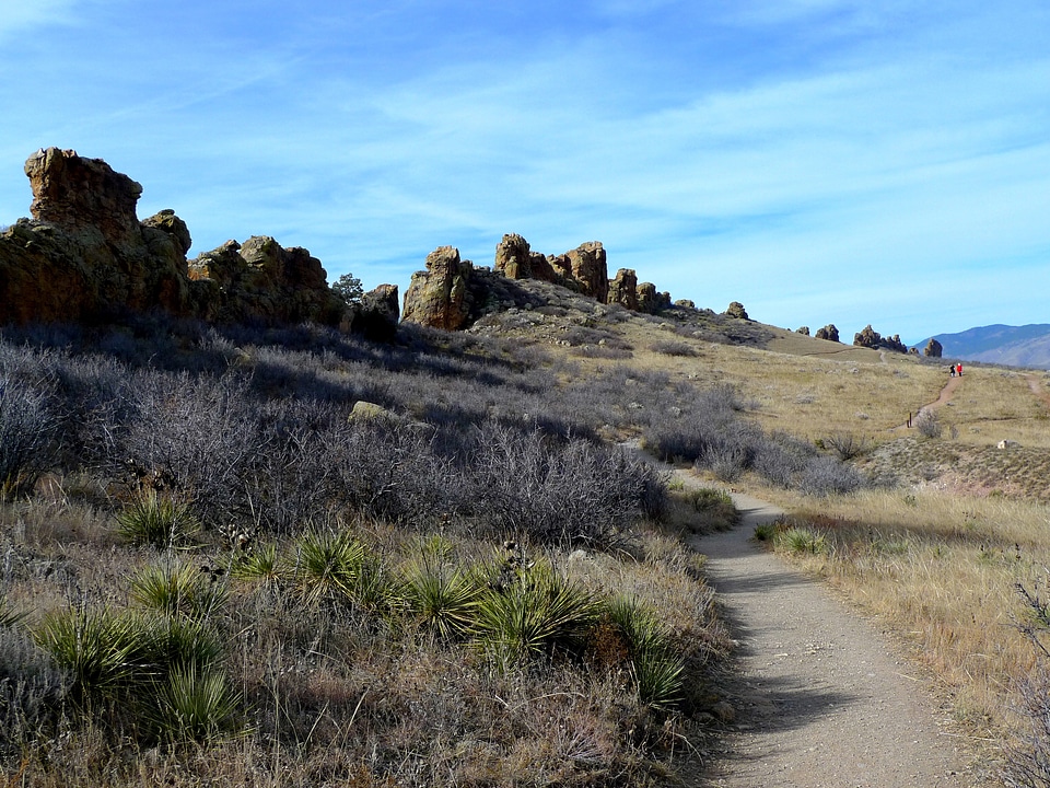 Landscape hike rocky