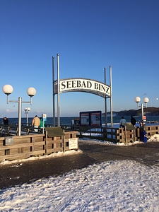 Winter baltic sea rügen island