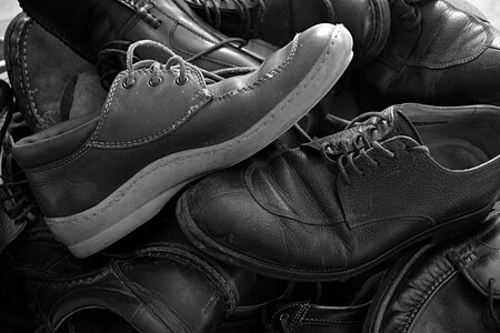 Not black and white leather