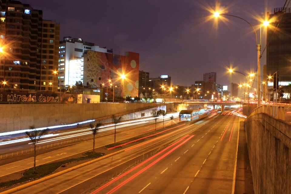 City cars lights