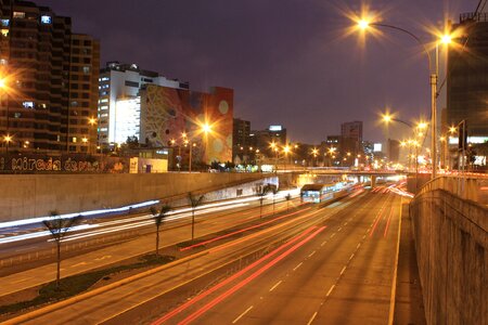City cars lights photo