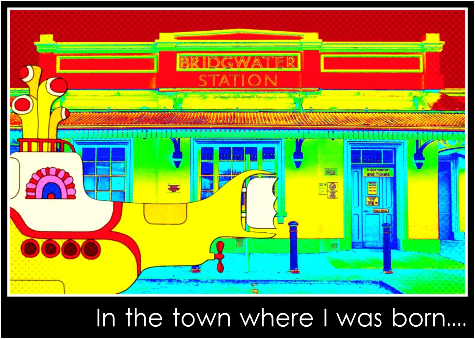 Bridgwater Station...............and the Beatles Yellow Submarine.