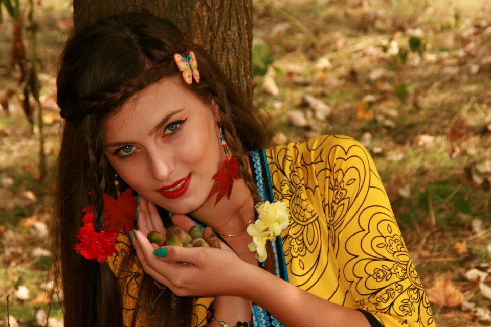 Portrait vegetation beauty