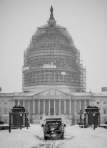 United States Capitol During a Blizzard photo