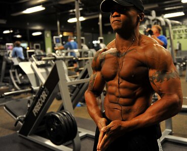 Stress muscular athlete