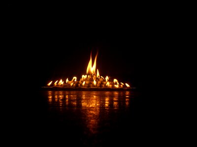 Fire darkness photo