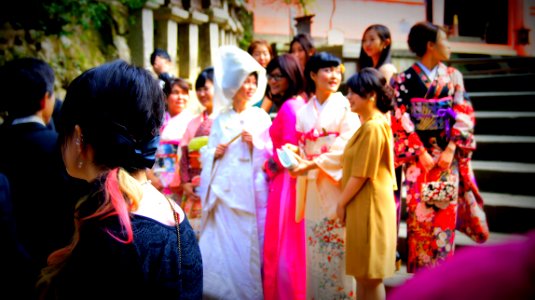 Traditional wedding in Japan photo