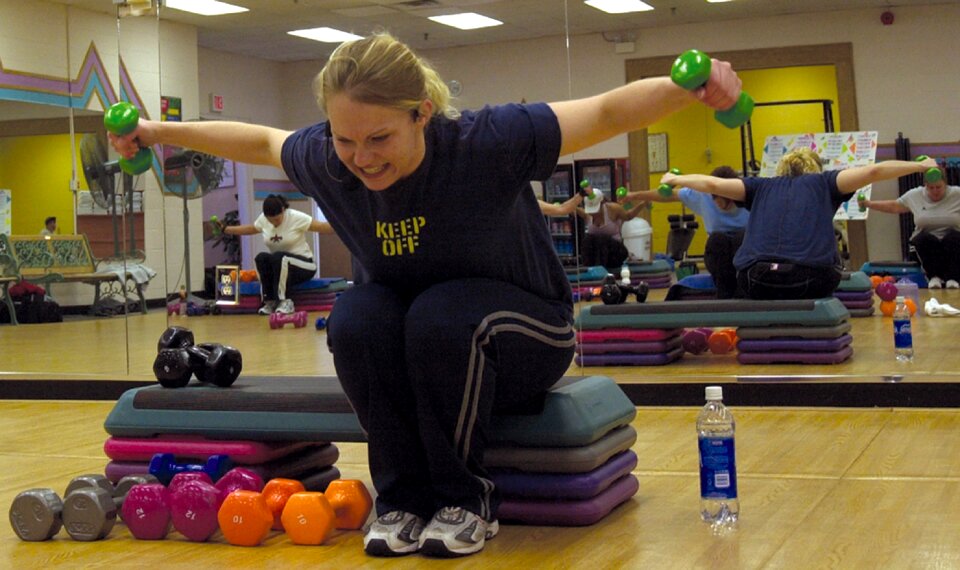 Female gym fitness
