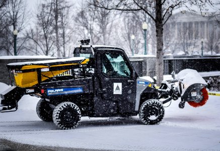 Snow Clearing Machine on Capitol Hill