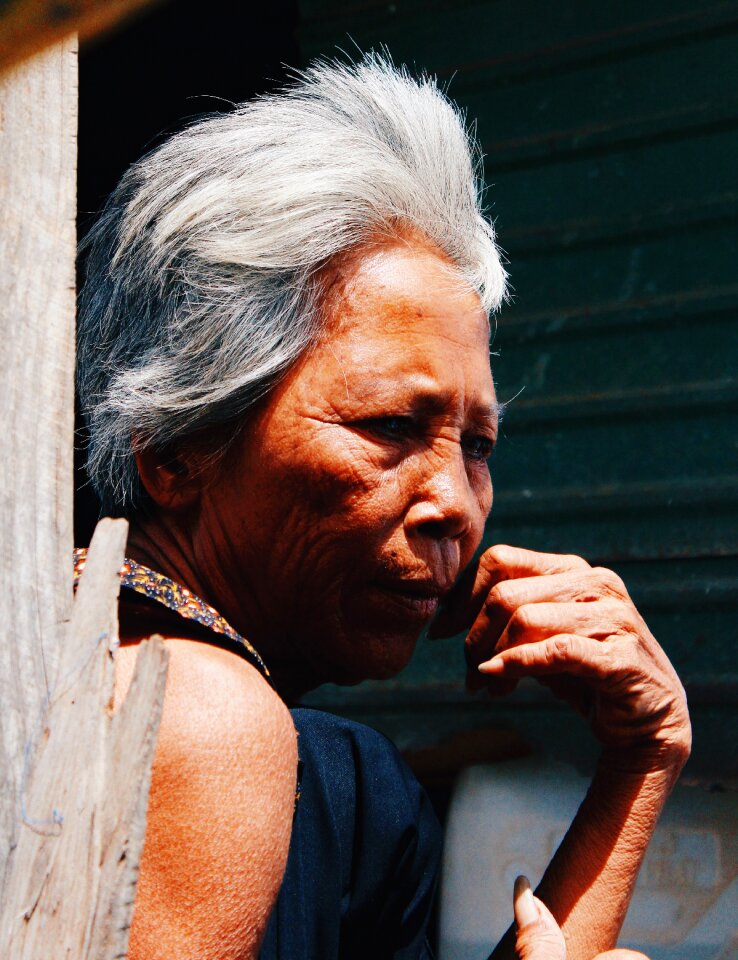 Old elderly woman female