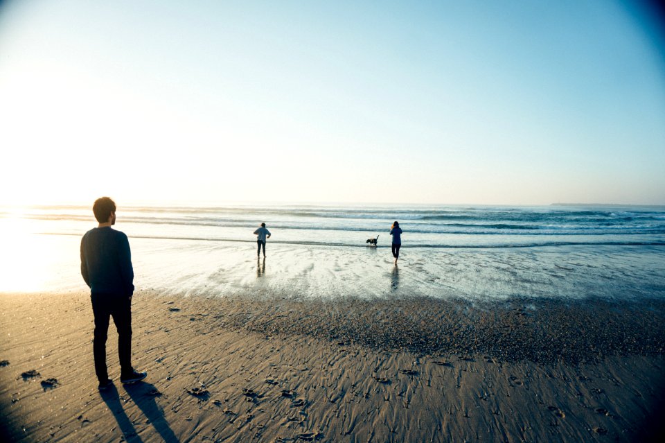 beach in december