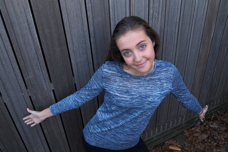 Freedom happy blue eyes