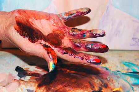 Colorful paint color