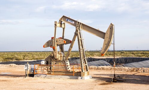 Pump crude petroleum