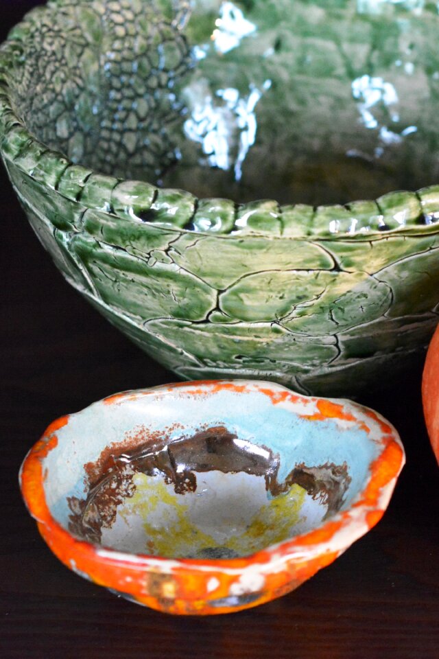 Ceramic clay molded
