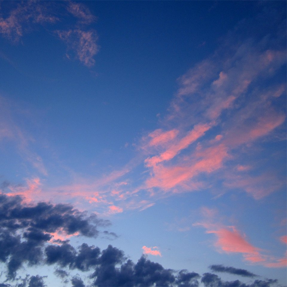 Two layers of clouds