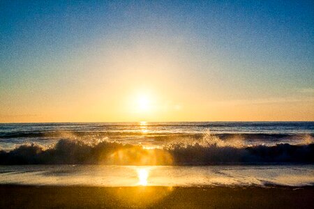 Sand ocean sea photo