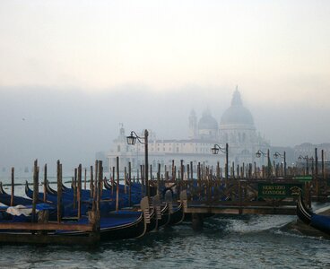 Fog gondolas morning photo