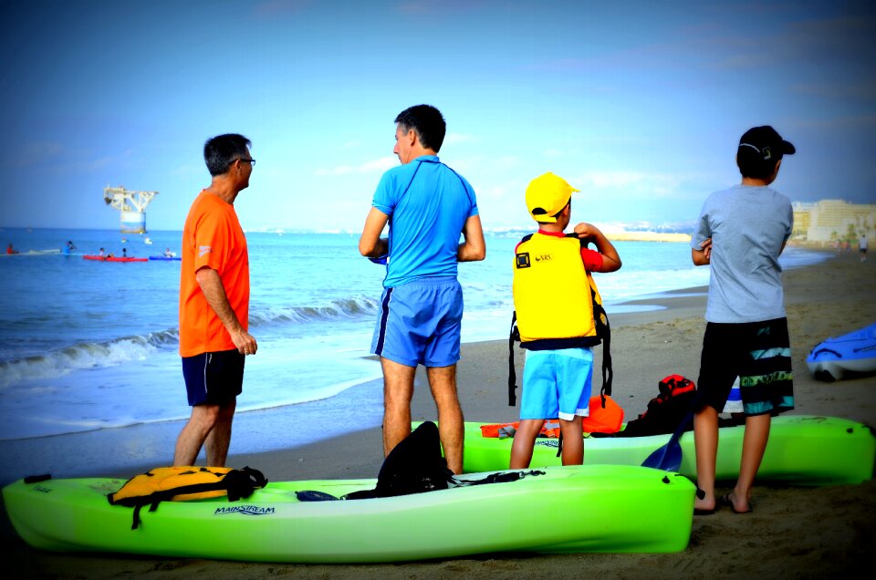 Canoeist costa spain