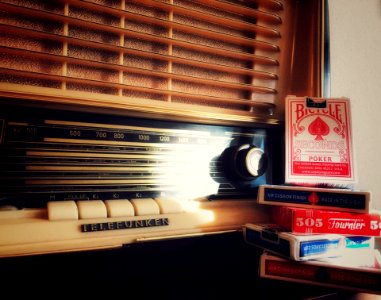 LoFi Radio and playing cards