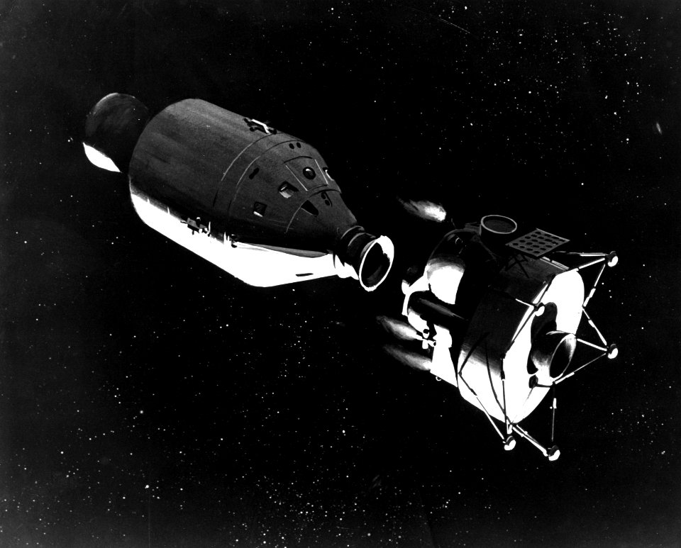 LM undocking from CSM (concept art)