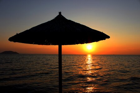 Sunset landscape sea