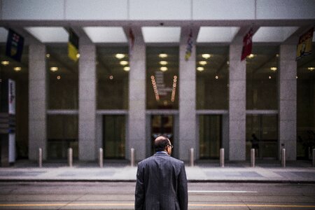 Front columns business photo