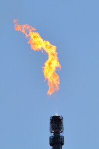 Industry flame pollution photo