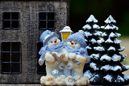 Snow snowmen wintry