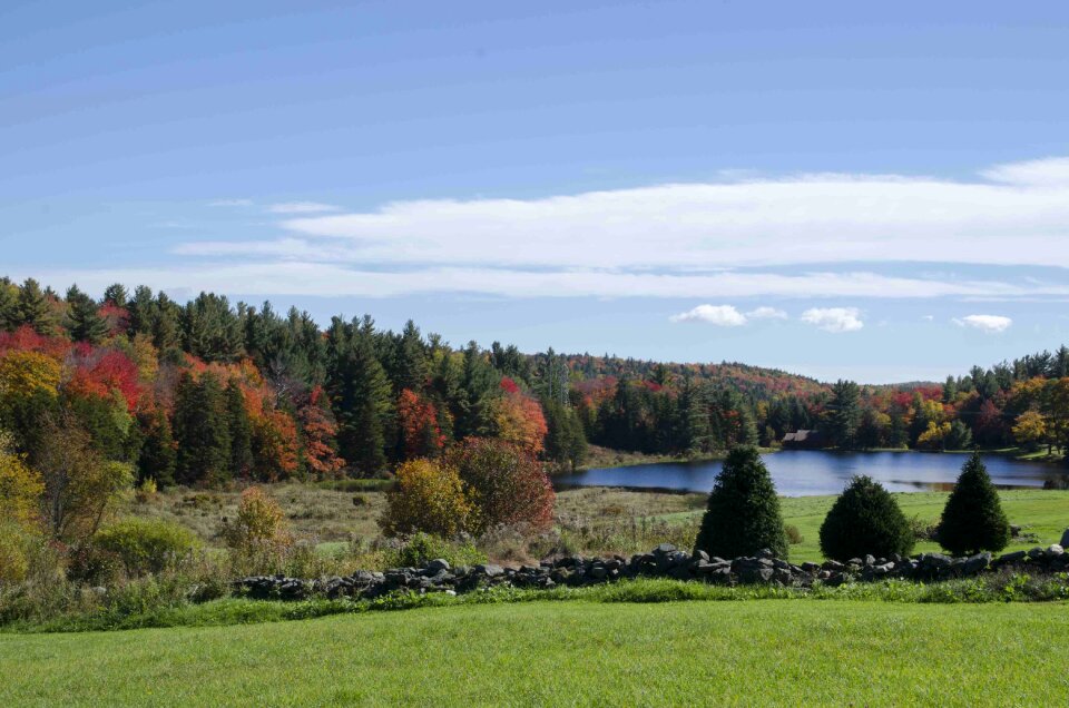 Autumn berkshires landscape