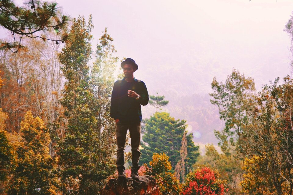 Male outdoors autumn