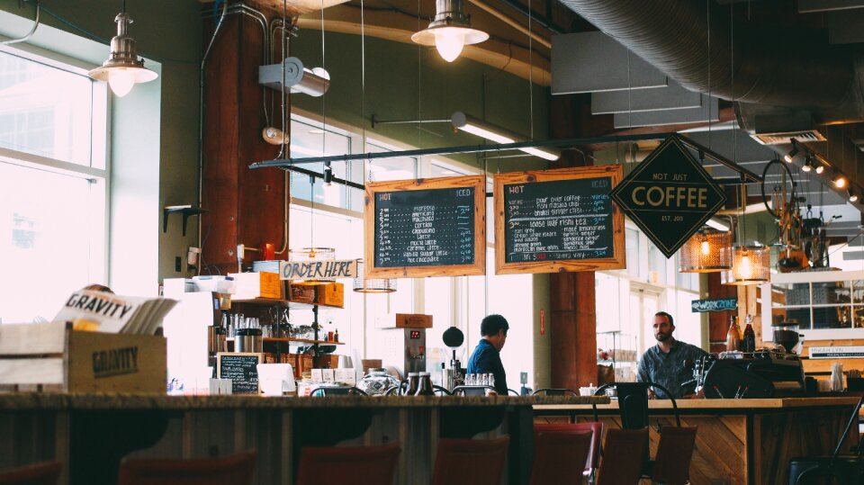Coffee cafe interior business