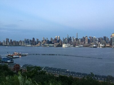 Water view city skyline