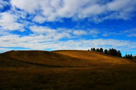 Rural blue sky