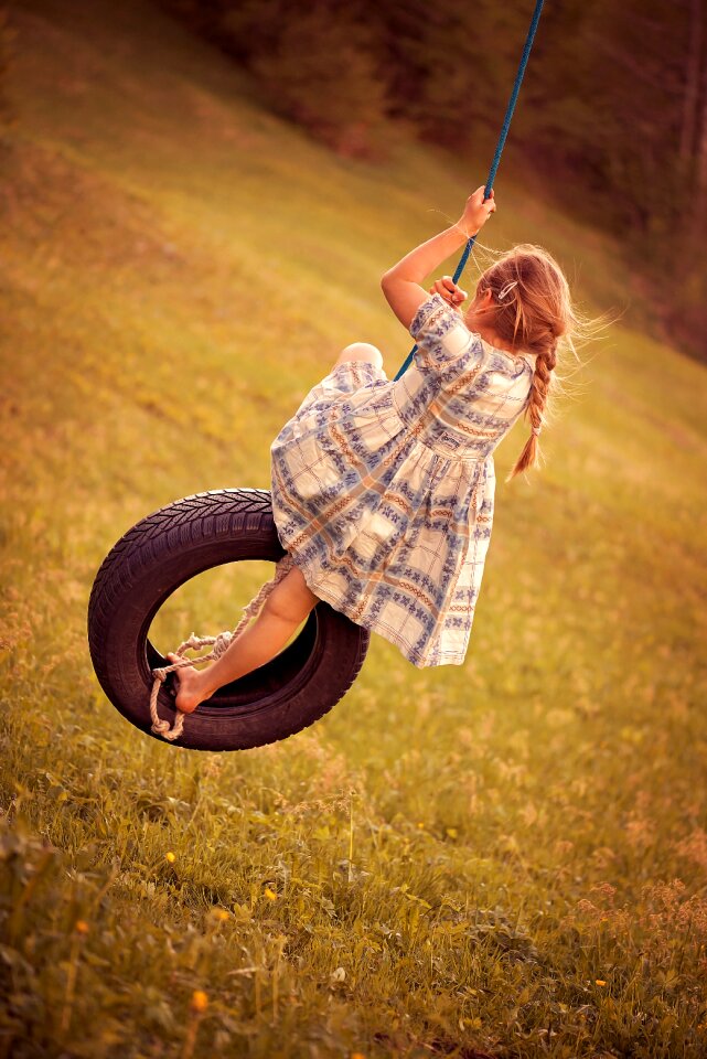 Girl dress swing