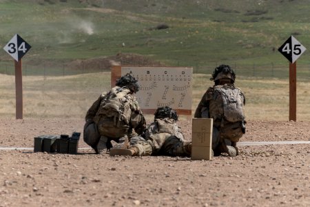 2-12 FA Soldiers execute machine gun range