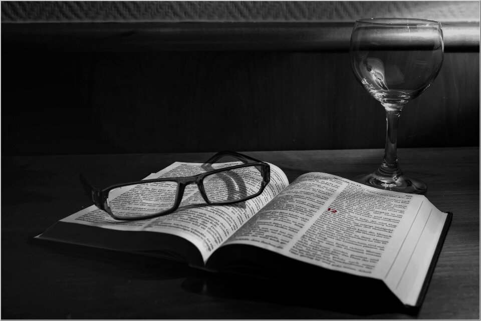 Still life books study