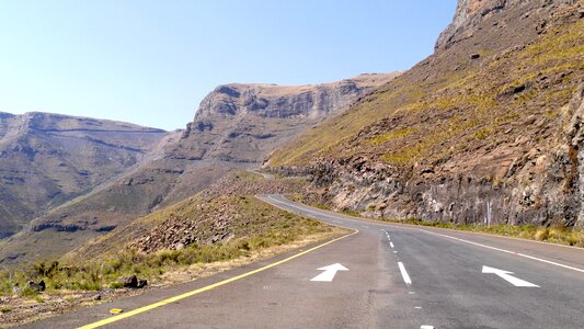 Mountain landscape pass mountain road