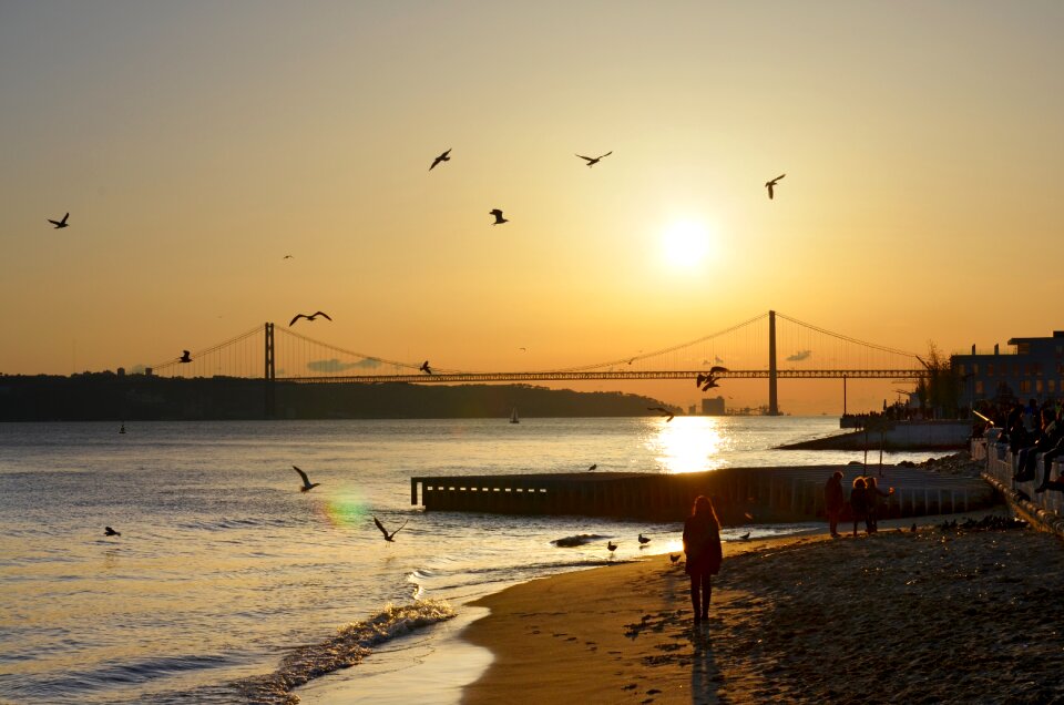 Sunset city portugal