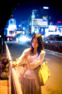 Woman asia city photo