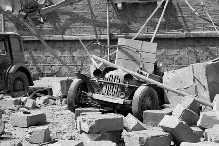 Wreck destroyed automobile