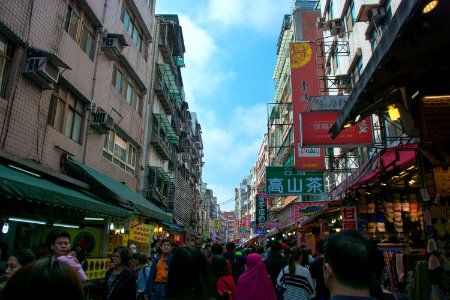 淡水老街(Tamsui Dist Old street, New Taipei City,Taiwan)