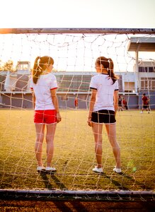 Sunset beauty young women